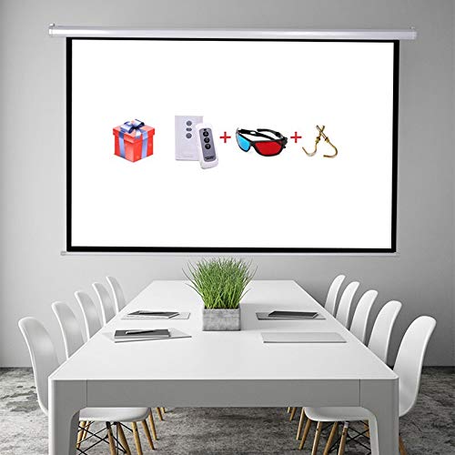 TONZO™ Wall Mount Auto Lock Projector Screen 6ft X 8ft