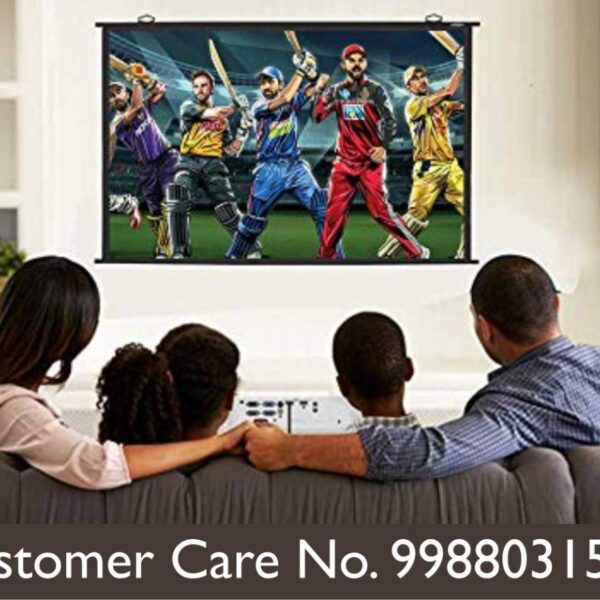 TONZO High Gain Universal Map Type Projector Screen 10 Ft. X 6 Ft.133 Inches