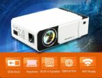 TONZO T6 Miracast with YouTube, HD Home Theatre 4000 Lumens Projector