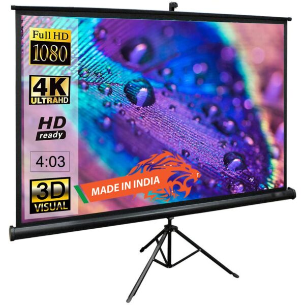 TONZO Tripod Projector Screen 16:9 Aspect Ratio